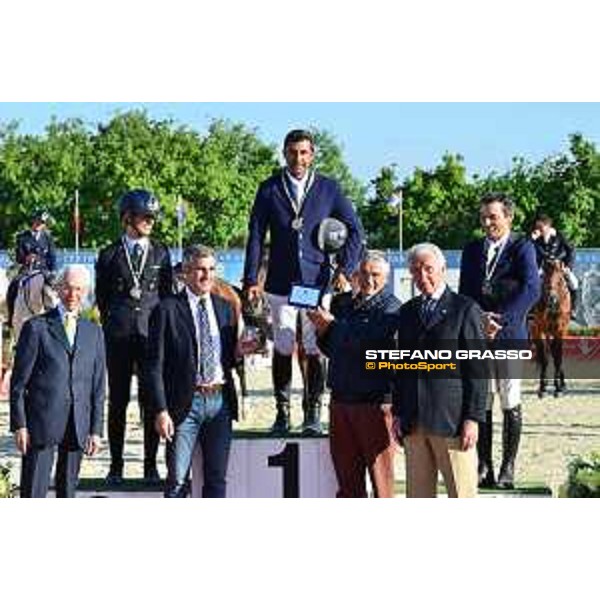 Campionati italiani assoluti - Il podio: 1° Juan Carlos Garcia, 2° Giulia Martinengo Marquet e 3° Francesco Franco - Marco Di Paola, Vittorio Orlandi, Roberto Arioldi e Giuseppe Moretti - Arezzo, - 23th April 2017 - ph.Mario Grassia