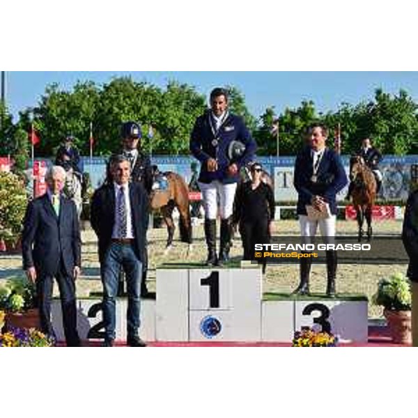 Campionati italiani assoluti - Il podio: 1° Juan Carlos Garcia, 2° Giulia Martinengo Marquet e 3° Francesco Franco - Marco Di Paola e Vittorio Orlandi - Arezzo, - 23th April 2017 - ph.Mario Grassia