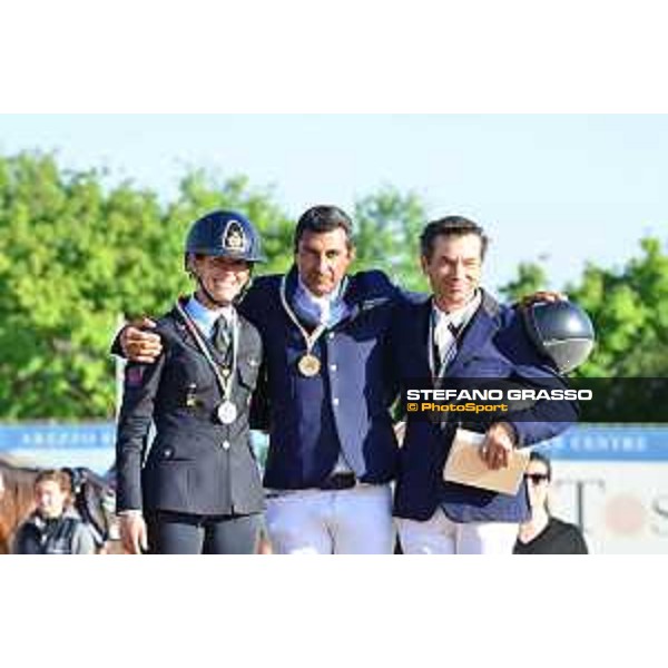 Campionati italiani assoluti - Il podio: 1° Juan Carlos Garcia, 2° Giulia Martinengo Marquet e 3° Francesco Franco - Arezzo, - 23th April 2017 - ph.Mario Grassia