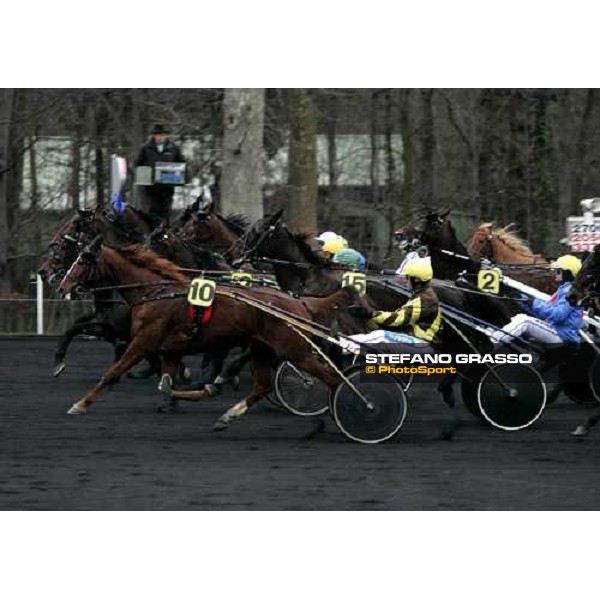 the start of the Gran Prix d\'Amerique 2007 Paris Vincennes, 28th january 2007 ph. Stefano Grasso