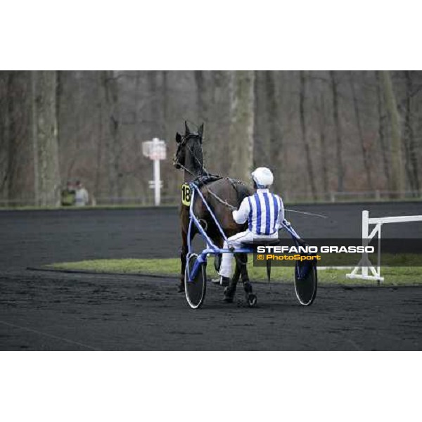 Jag de Bellouet and Christophe Gallier go to the start of Gran Prix d\' Amerique Paris, Vincennes, 28th january 2007 ph. Stefano Grasso