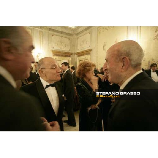 Luigi Camici and Pinuccio Molteni at gala evening for the Oscar del Galoppo at Palazzo Taverna in Rome Rome, 4th february 2007 ph. Stefano Grasso