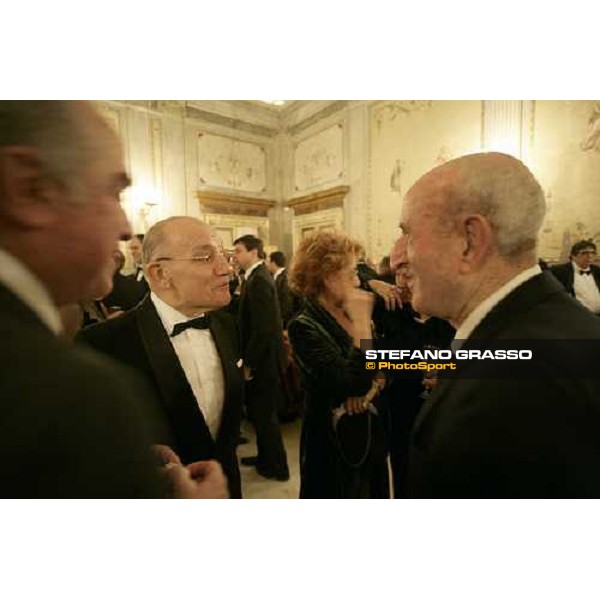 Luigi Camici and Pinuccio Molteni at gala evening for the Oscar del Galoppo at Palazzo Taverna in Rome Rome, 4th february 2007 ph. Stefano Grasso
