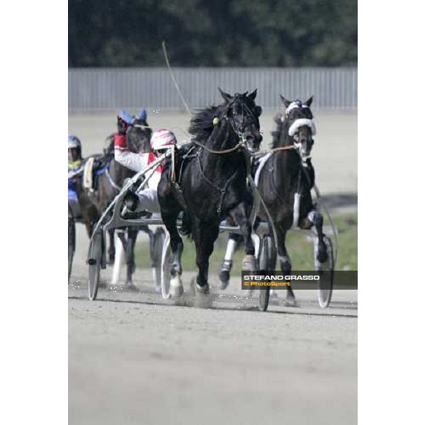 Giuseppe Ruocco and Dominatore D\'Orio winners of Gran Premio Encat \'Memorial Fausto Branchini\' Milan, San Siro 11st february 2007 ph. Stefano Grasso