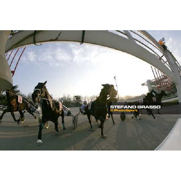 the start of a race at San Siro racetrack Milan, San Siro 11th february 2007 ph. Stefano Grasso