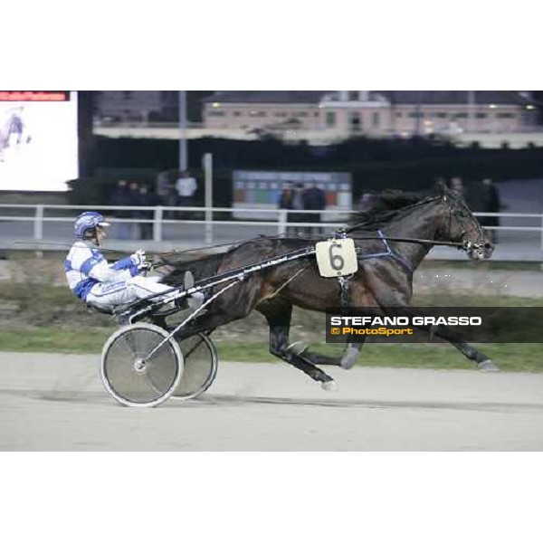 warming up for Giuseppe Pistone and Esuper Sharm SM before the Gran Premio Encat \'Memorial Fausto Branchini\' Milan, San Siro 11th february 2007 ph. Stefano Grasso