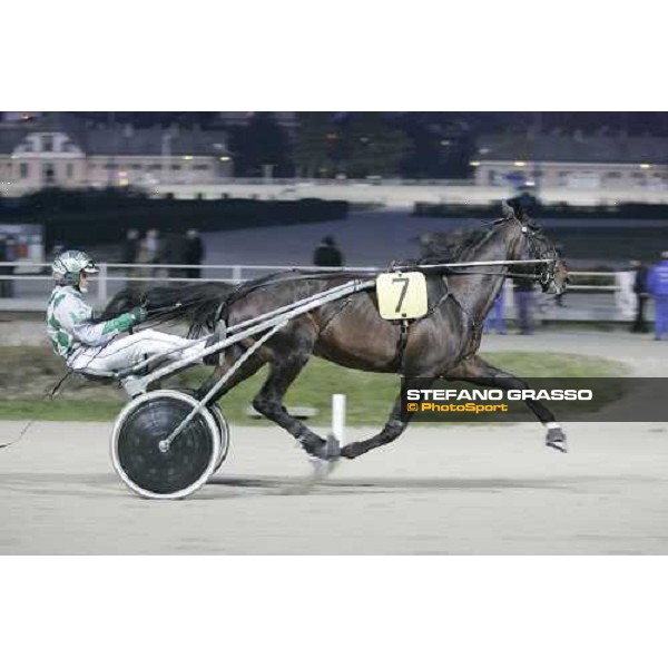 warming up for Andrea Guzzinati and Express Road before the Gran Premio Encat \'Memorial Fausto Branchini\' Milan, San Siro 11th february 2007 ph. Stefano Grasso