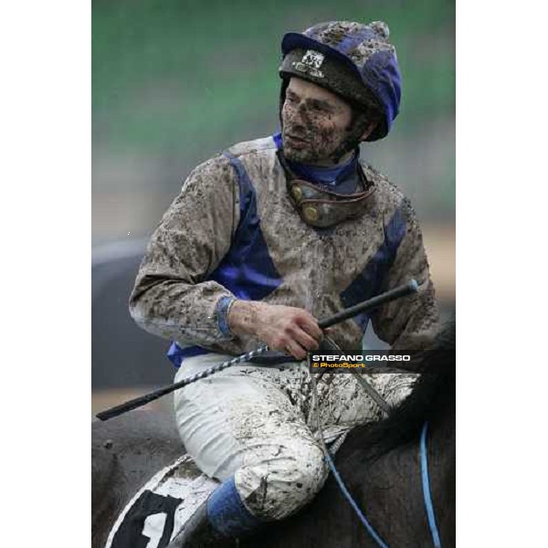 dirck Furhmann on Blu Santillanna comes back to the stable after the LVII Gran Corsa Siepi di Roma Rome, 18th february 2007 ph. Stefano Grasso
