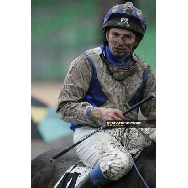 Dirck Fuhrmann comes back on Blu Santillana after the finish of the LVII Gran Corsa Siepi di Roma Rome, 18th february 2007 ph. Stefano Grasso