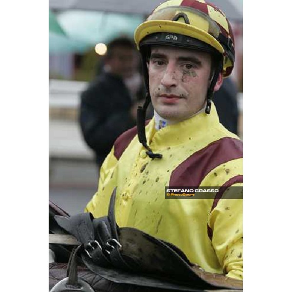close up for Jeremy Lobel winner of LVII Gran Corsa Siepi di Roma Rome, 18th february 2007 ph. Stefano Grasso