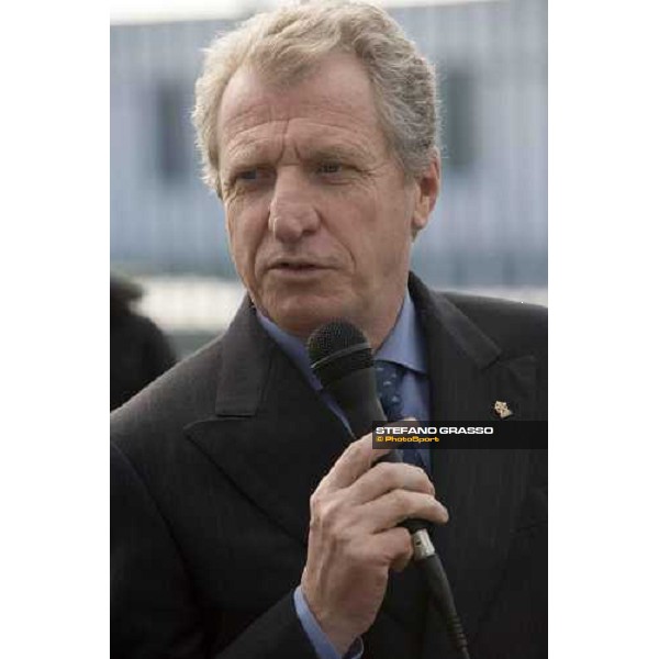 L\' Ing. Cesare Croce durante l\'inaugurazione del progetto \'Cavalli in Carcere\', alla casa di reclusione di Bollate Bollate, 27 febbraio 2007 ph. Stefano Grasso