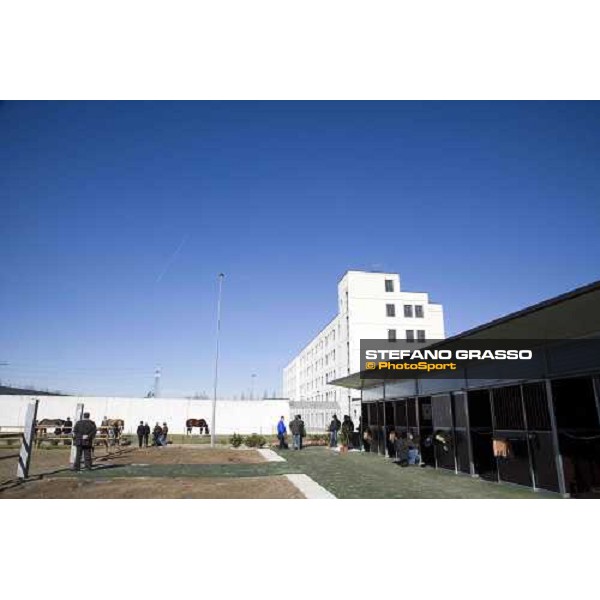 Le scuderie allestite per il progetto \'Cavalli in Carcere\' nella casa di reclusione di Bollate. Bollate, 27 febbraio 2007 ph. Stefano Grasso