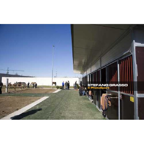 Le scuderie allestite per il progetto \'Cavalli in Carcere\' nella casa di reclusione di Bollate. Bollate, 27 febbraio 2007 ph. Stefano Grasso