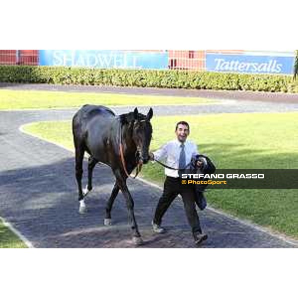 Jonathan Bacci and Time to Choose after winning the Premio Presidente della Repubblica GBI Racing Rome,Capannelle racecourse 14 may 2017 ph.Stefano Grasso