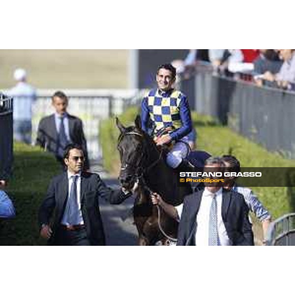 Fabio Branca on Time to Choose - Premio Presidente della Repubblica GBI racing Rome Capannelle racecourse, 14th may 2017 - ph.Stefano Grasso