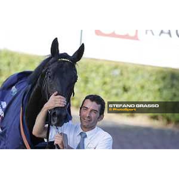 Jonathan Bacci and Time to Choose - Premio Presidente della Repubblica GBI racing Rome Capannelle racecourse, 14th may 2017 - ph.Stefano Grasso