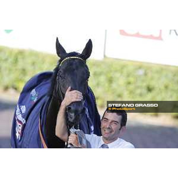 Jonathan Bacci and Time to Choose - Premio Presidente della Repubblica GBI racing Rome Capannelle racecourse, 14th may 2017 - ph.Stefano Grasso
