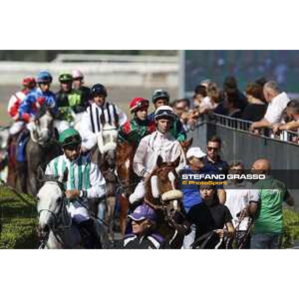 Faleh Bughenaim on Meblsh wins the Premio Dubai International Arabian Races Rome Capannelle racecourse, 14th may 2017 - ph.Stefano Grasso