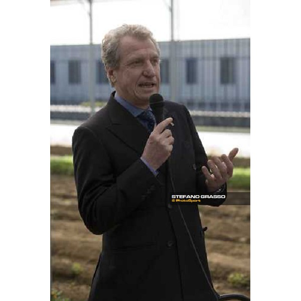 L\'ing Cesare Croce presenta alla stampa il progetto \'Cavalli in Carcere\' nella casa di reclusione di Bollate. Bollate, 27 febbraio 2007 ph. Stefano Grasso