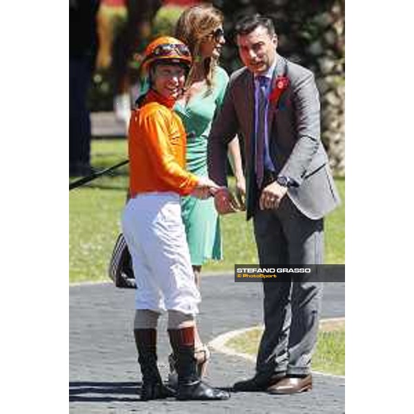 Endo Botti,Cristiana Brivio and Luca Maniezzi Rome Capannelle racecourse, 14th may 2017 - ph.Stefano Grasso