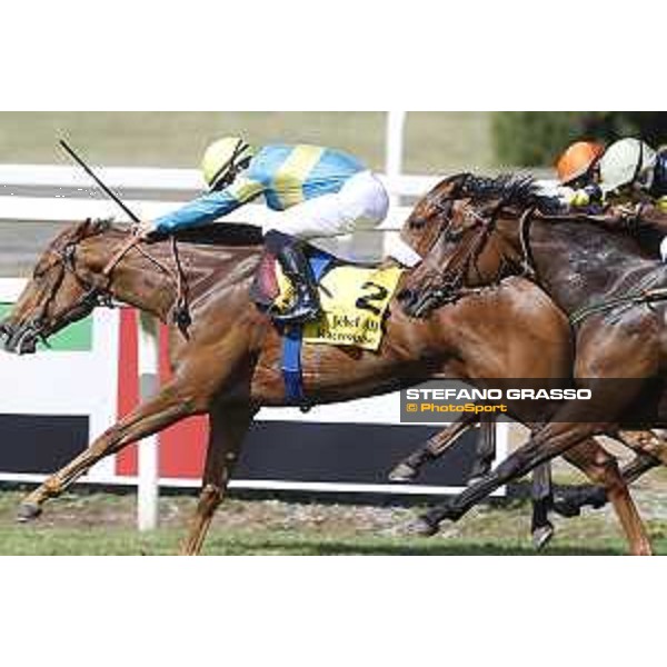 Dario Vargiu on Poppet\'s Lachy wins the Premio Jebel Ali Racecourse Rome Capannelle racecourse, 14th may 2017 - ph.Stefano Grasso