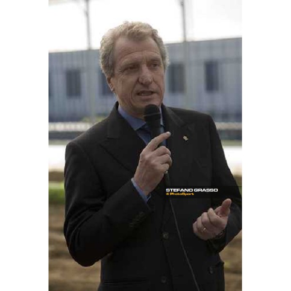 L\'ing Cesare Croce presenta alla stampa il progetto \'Cavalli in Carcere\' nella casa di reclusione di Bollate. Bollate, 27 febbraio 2007 ph. Stefano Grasso