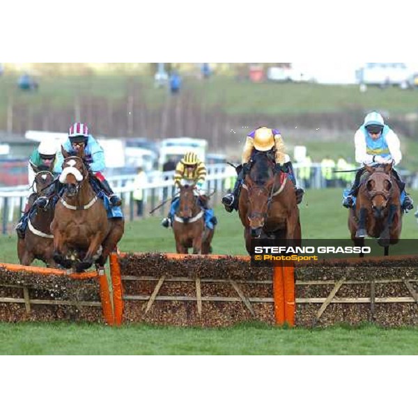 Philip Carberry on Sublimity (left) jumps the last hurdle and goes to win the Smurfit Kappa Champion Hurdle Challenge Trophy, followed by Brave Inca (middle) and HArdy Eustace (right) Cheltenham, The Festival 13th march 2007 ph. Stefano Grasso