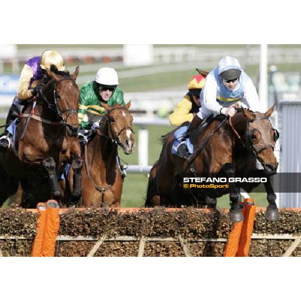 Hardy Eustace and Brave Inca lead on the first turn of the Smurfit Kappa Champion Hurdle Challenge Trophy Cheltenham, the Festival, 13th march 2007 ph. Stefano Grasso