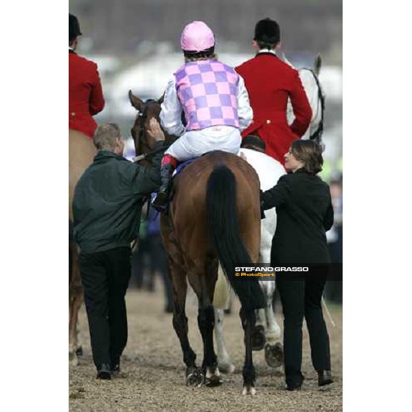 Robert Thornton on Voy Por Ustedes after winning the Seasons Holidays Queen Mother Champion Steeple Chase comes back to the winner enclosure Cheltenham, 2nd day - The Festival, 14th march 2007 ph. Stefano Grasso