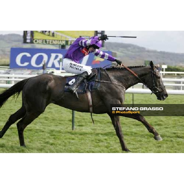 Ruby Walsh on Denman flies to the line and wins the Royal and Sunalliance Chase Cheltenham, 2nd day - The Festival, 14th march 2007 ph. Stefano Grasso