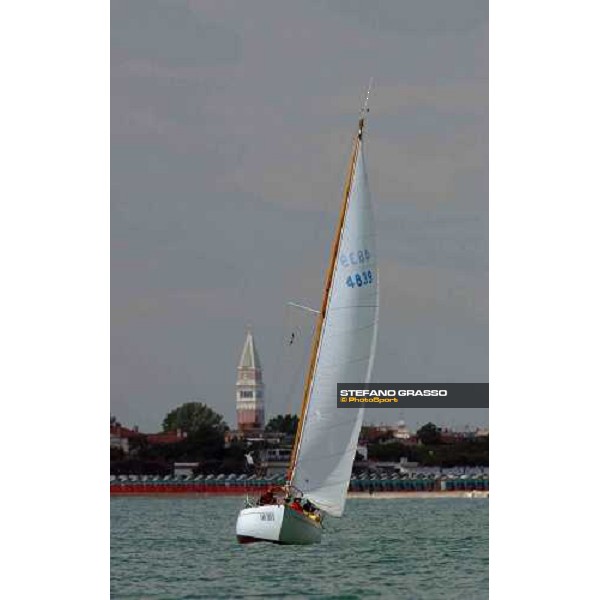 Athena and San Marco\'s bell-tower in the background Navalis Trophy Venice 8th may 2004 ph. Stefano Grasso