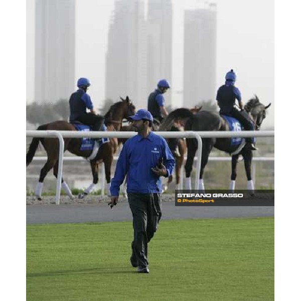 trainer Saeed Bin Suroor during morning track works at Godolphin stables Dubai, Al Quoz 28th march 2007 ph. Stefano Grasso