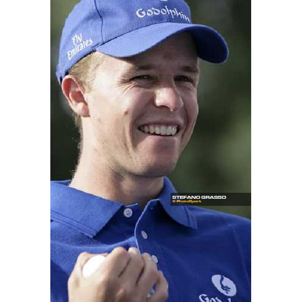 a close up for Kerrin Mc Evoy at the press conference after morning track works at Godolphin stables Dubai, Al Quoz 28th march 2007 ph. Stefano Grasso