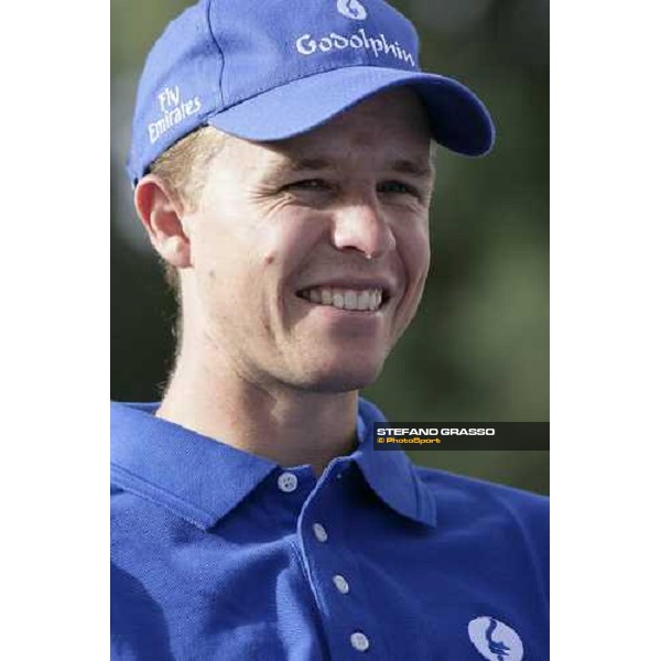 a close up for Kerrin Mc Evoy at the press conference after morning track works at Godolphin stables Dubai, Al Quoz 28th march 2007 ph. Stefano Grasso