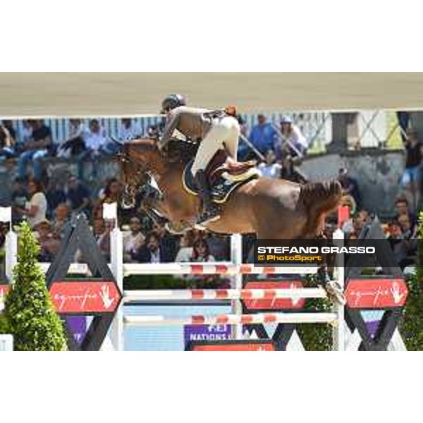 CSIO of Rome -FEI Nations Cup - Alberto Zorzi on Fair Light van\'t Heike - Rome, Piazza di Siena - 26 May 2017 - ph.Mario Grassia