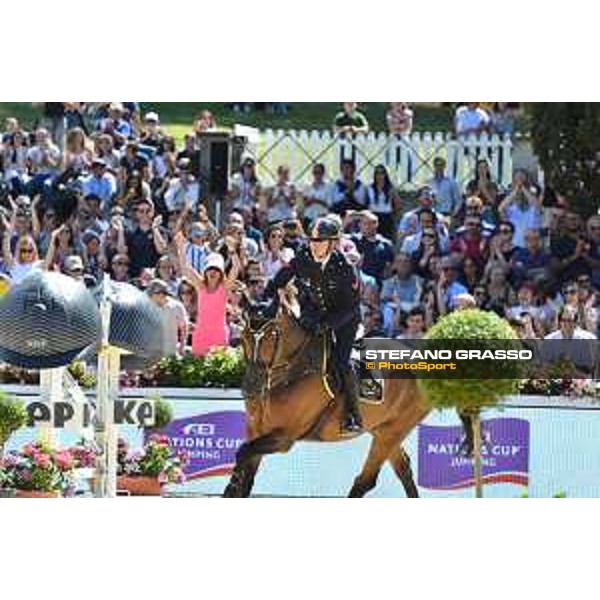 CSIO of Rome -FEI Nations Cup - Lorenzo de Luca on Ensor de Litrange XII - Rome, Piazza di Siena - 26 May 2017 - ph.Mario Grassia