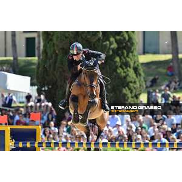CSIO of Rome -FEI Nations Cup - Bruno Chimirri on Tower Mouche - Rome, Piazza di Siena - 26 May 2017 - ph.Mario Grassia