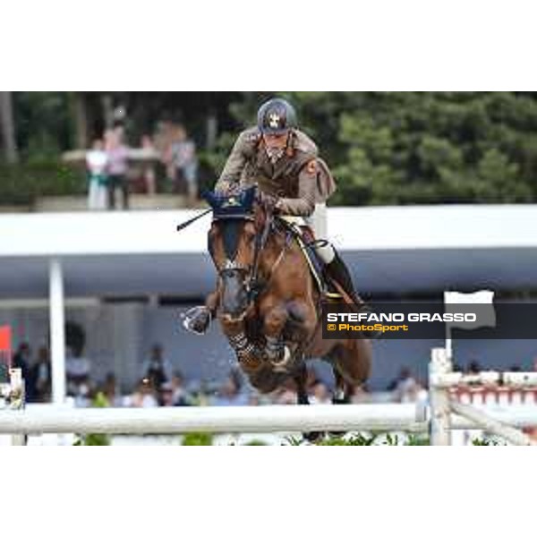 CSIO of Rome -FEI Nations Cup - Alberto Zorzi on Fair Light van\'t Heike - Rome, Piazza di Siena - 26 May 2017 - ph.Mario Grassia