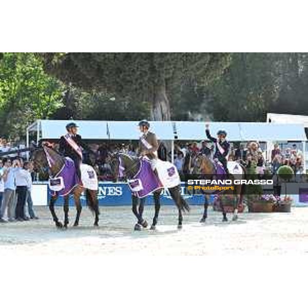 CSIO of Rome -FEI Nations Cup - Italia wins FEI Nations Cup - Alberto Zorzi, Piergiorgio Bucci, Lorenzo de Luca and Bruno Chimirri - Rome, Piazza di Siena - 26 May 2017 - ph.Mario Grassia