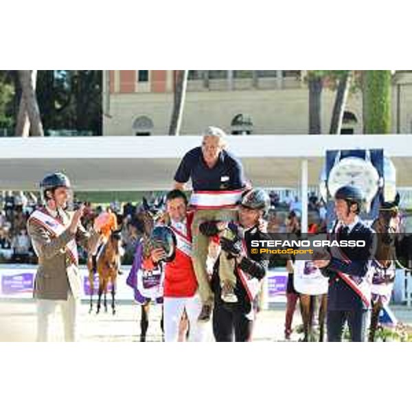 CSIO of Rome -FEI Nations Cup - Italia wins FEI Nations Cup - Alberto Zorzi, Piergiorgio Bucci, Lorenzo de Luca, Bruno Chimirri and Roberto Arioldi - Rome, Piazza di Siena - 26 May 2017 - ph.Mario Grassia