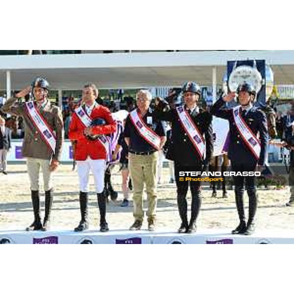 CSIO of Rome -FEI Nations Cup - Italia wins FEI Nations Cup - Alberto Zorzi, Piergiorgio Bucci, Lorenzo de Luca, Bruno Chimirri and Roberto Arioldi - Rome, Piazza di Siena - 26 May 2017 - ph.Mario Grassia