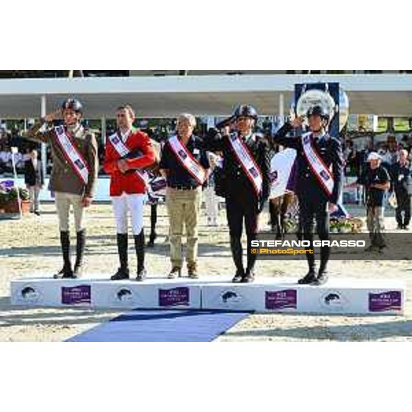 CSIO of Rome -FEI Nations Cup - Italia wins FEI Nations Cup - Alberto Zorzi, Piergiorgio Bucci, Lorenzo de Luca, Bruno Chimirri and Roberto Arioldi - Rome, Piazza di Siena - 26 May 2017 - ph.Mario Grassia