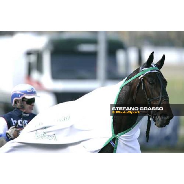 close up for Pekka Korpi with Express Merett parading after winning the Gran Premio Cittˆ di Torino Torino, 9th april 2007 ph. Stefano Grasso
