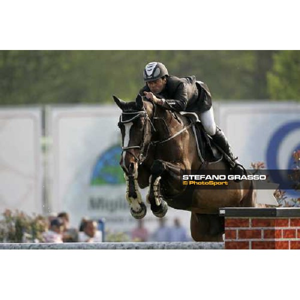 Davide Kainich on Merveille de Muze pictured at Campionato Italiano Assoluto 2007 Busto Arsizio, 22 april 2007 ph. Stefano Grasso