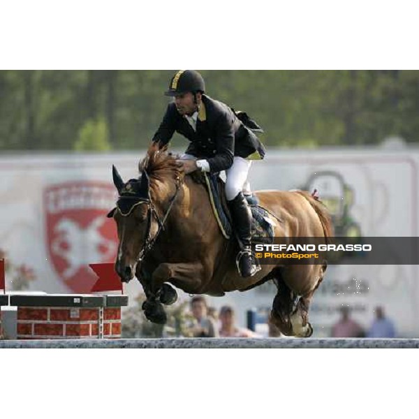 Filippo Moyersoen on Zenzero di Santa Marta pictured at Campionato Italiano Assoluto 2007 Busto Arsizio, 22 april 2007 ph. Stefano Grasso