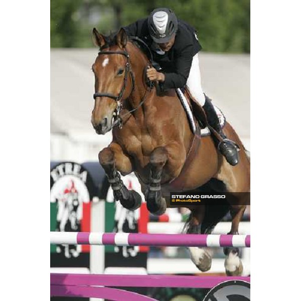 Campionato Italiano Assoluto Salto Ostacoli. Giampiero Carta on Ursa , 3rd classified Busto Arsizio, 24th april 2007 ph. Stefano Grasso