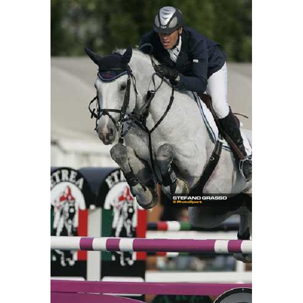 giving prize of Campionato Italiano Assoluto Salto Ostacoli. Jerry Smit on Nadir di San Patrignano, italian champion 2007 Busto Arsizio, 24th april 2007 ph. Stefano Grasso