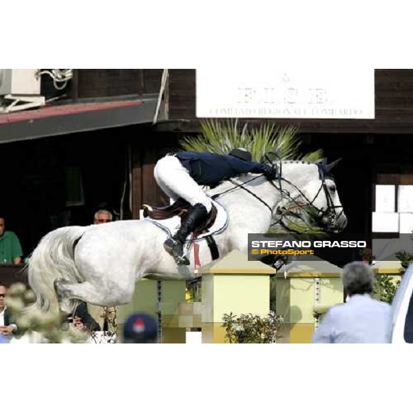 giving prize of Campionato Italiano Assoluto Salto Ostacoli. Jerry Smit on Nadir di San Patrignano, italian champion 2007 Busto Arsizio, 24th april 2007 ph. Stefano Grasso