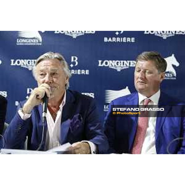 LGCT of Cannes - Grand prix - Press conference - Jan Tops (President and Founder of LGCT and GCL) and Francois Bourey - Cannes, Stade des Hesperyde - 10 June 2017 - ph.Mario Grassia/LGCT