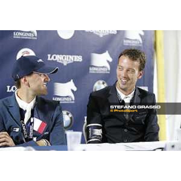 LGCT of Cannes - Grand prix - Press conference - Harrie Smolders and Simon Delestre - Cannes, Stade des Hesperyde - 10 June 2017 - ph.Mario Grassia/LGCT
